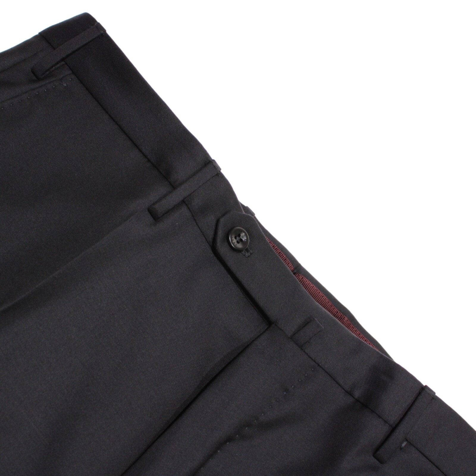 Incotex NWT Dress Pants Size 50 (34 US) Slim In Solid Blue 100% Wool