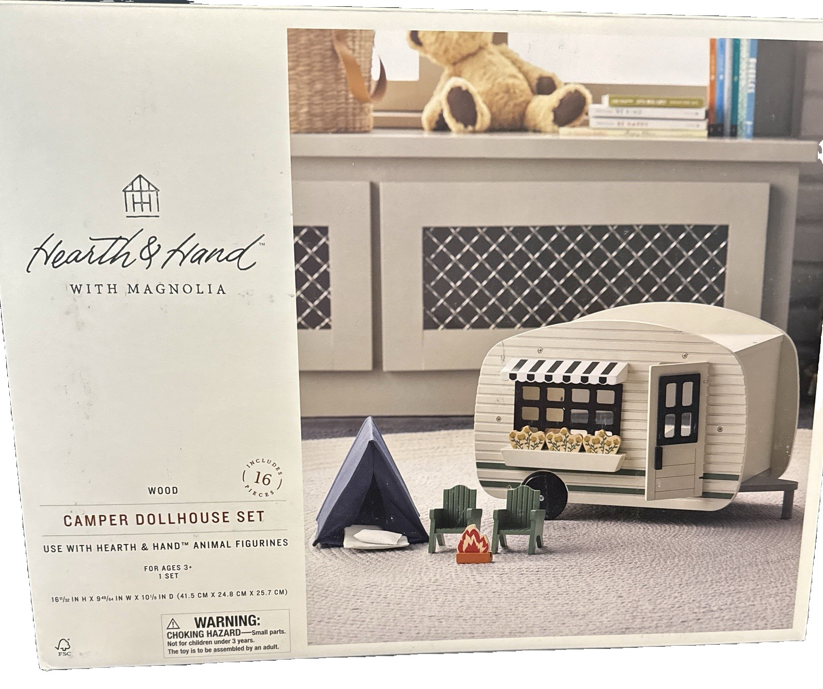 ****Toy Camper Dollhouse-16 pc set-Hearth & Hand with Magnolia-New in Box****