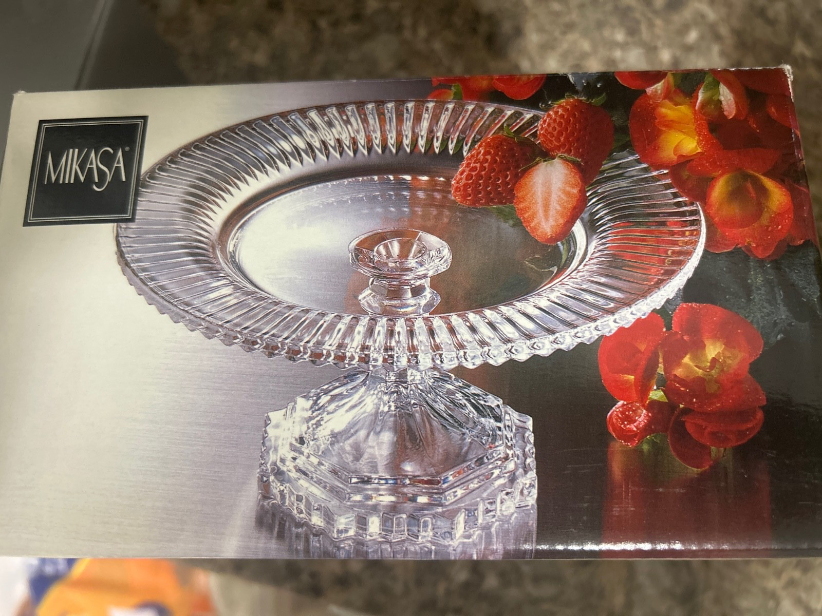 Mikasa Diamond Fire Footed Bon Bon Pedestal Dish 7.5\