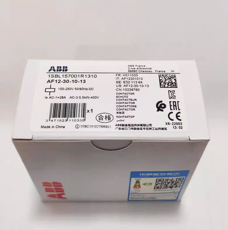 1pc ABB AF12-30-10-13 100-250V50/60Hz contactor 1SBL157001R1310 Free delivery