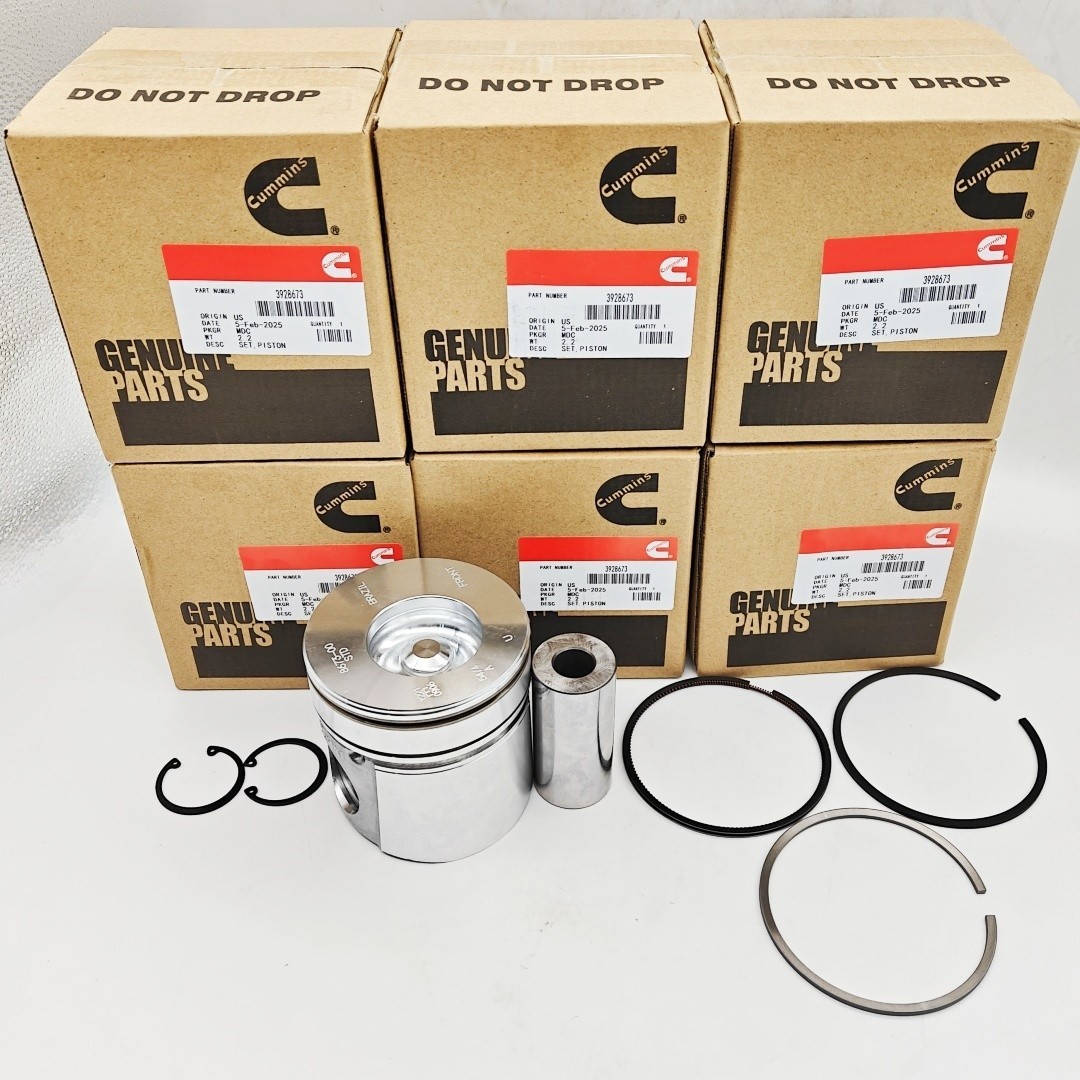 6X STD Standard Pistons Kit 3928673 For Dodge Ram2500 Cummins 6BT 5.9L 12V 94-98