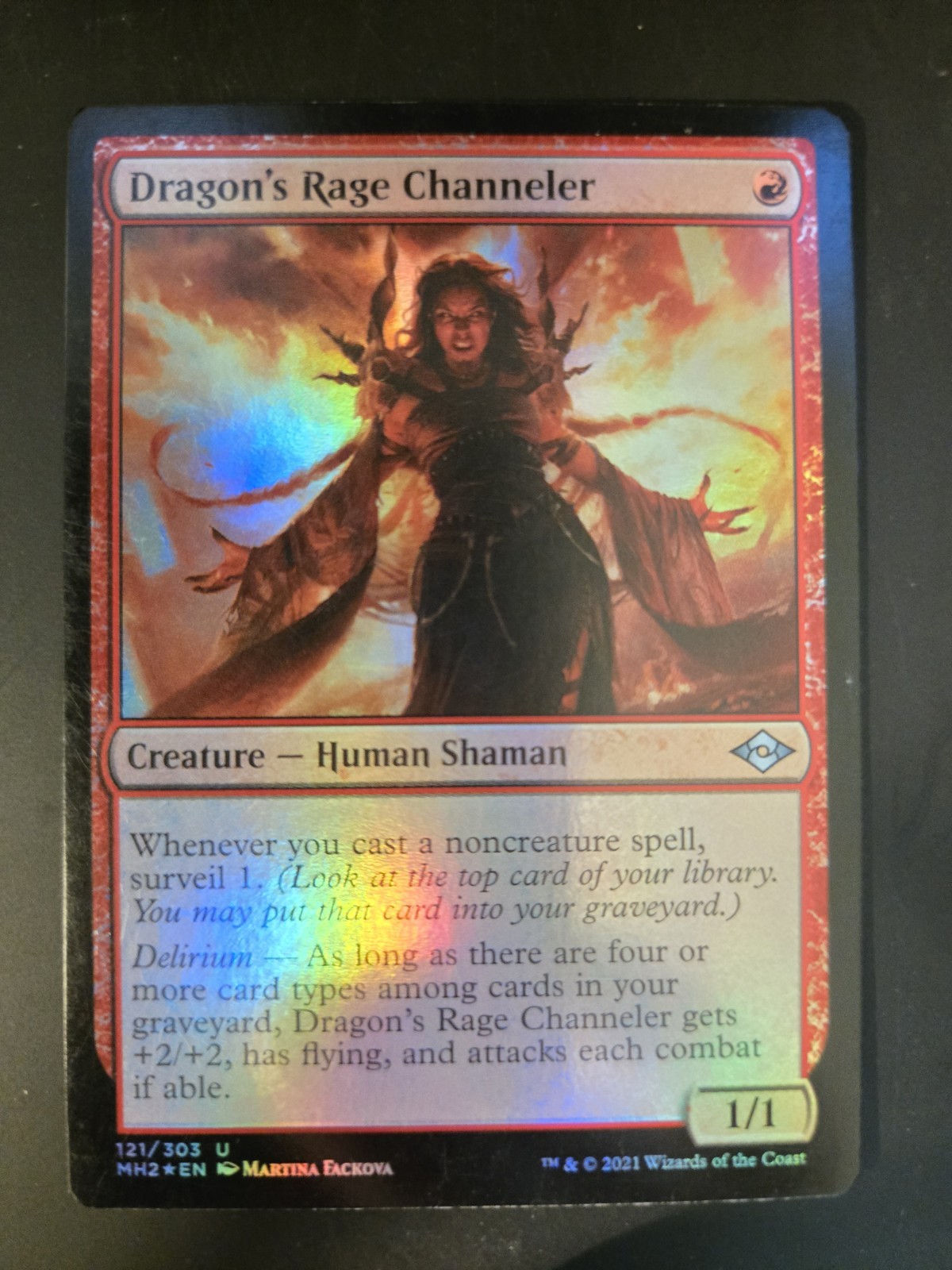 Dragon\'s Rage Channeler NM FOIL Modern Horizons 2 MTG Dragon\'s Rage Channeler NM FOIL Modern Horizons 2 MTG
