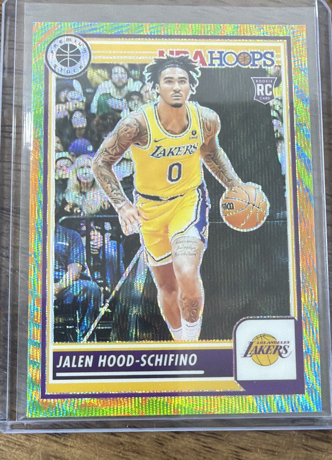 2023-24 Panini Nba Hoops Premium Stock - Jalen Hood-Schifino #19 Multi Wave...