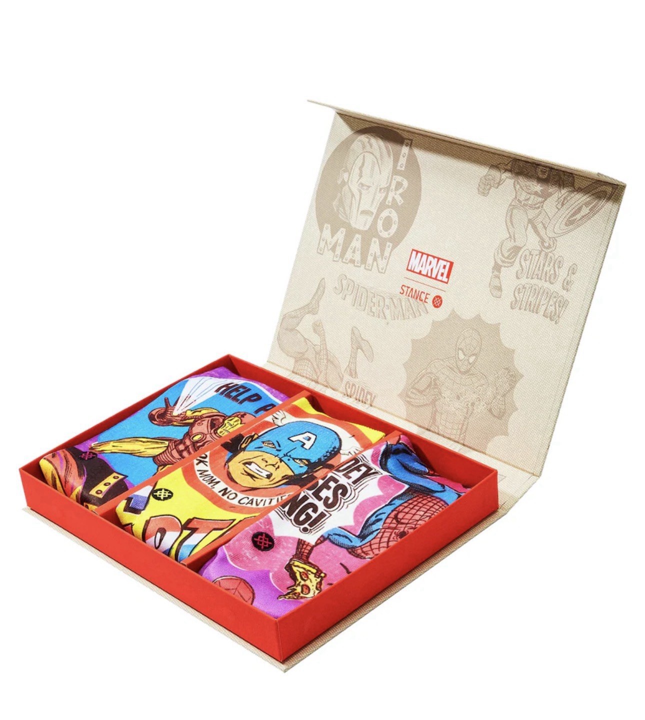Size M - Marvel Stance Unisex Crew Socks Three-Pack Limited Edition Box Set