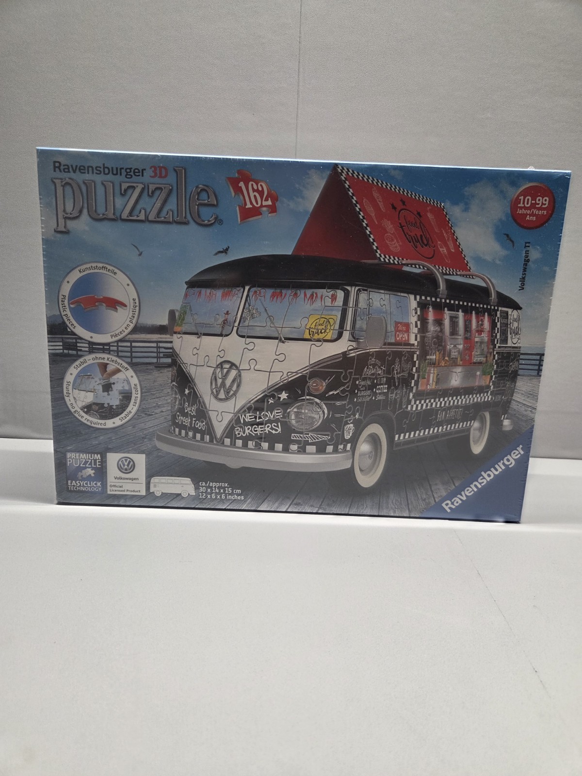 Ravensburger 3D puzzle® 12525 Volkswagen T1 Food Truck 162 Pieces New Ravensburger 3D puzzle® 12525 Volkswagen T1 Food Truck 162 Pieces New