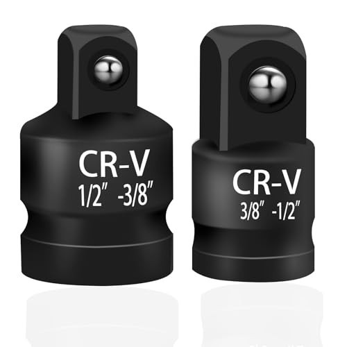 Giantree 2 Pcs Impact Socket Reducer and Adapter Set, 1/2\ Giantree 2 Pcs Impact Socket Reducer and Adapter Set, 1/2\