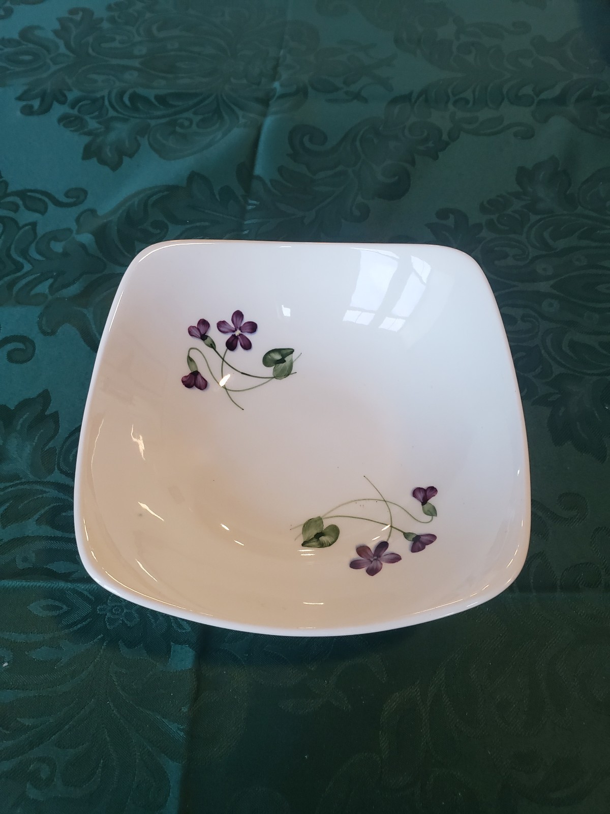 1 HTF 1940s Orchard Ware California Violet Flowers 8\ 1 HTF 1940s Orchard Ware California Violet Flowers 8\