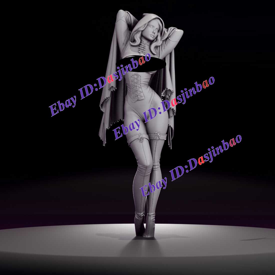 Red Riding Hood 1/12 1/6 1/4 1/3 1/2 3D Print Model Kit Unpainted Unassembled