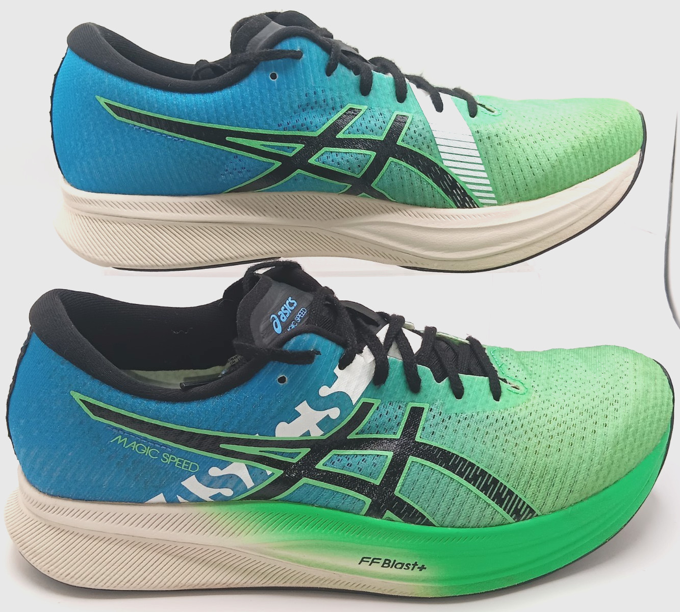 Asics Magic Speed 2 Ekiden New Leaf Blue Men\'s Running Shoes Size 11 EXCELLENT