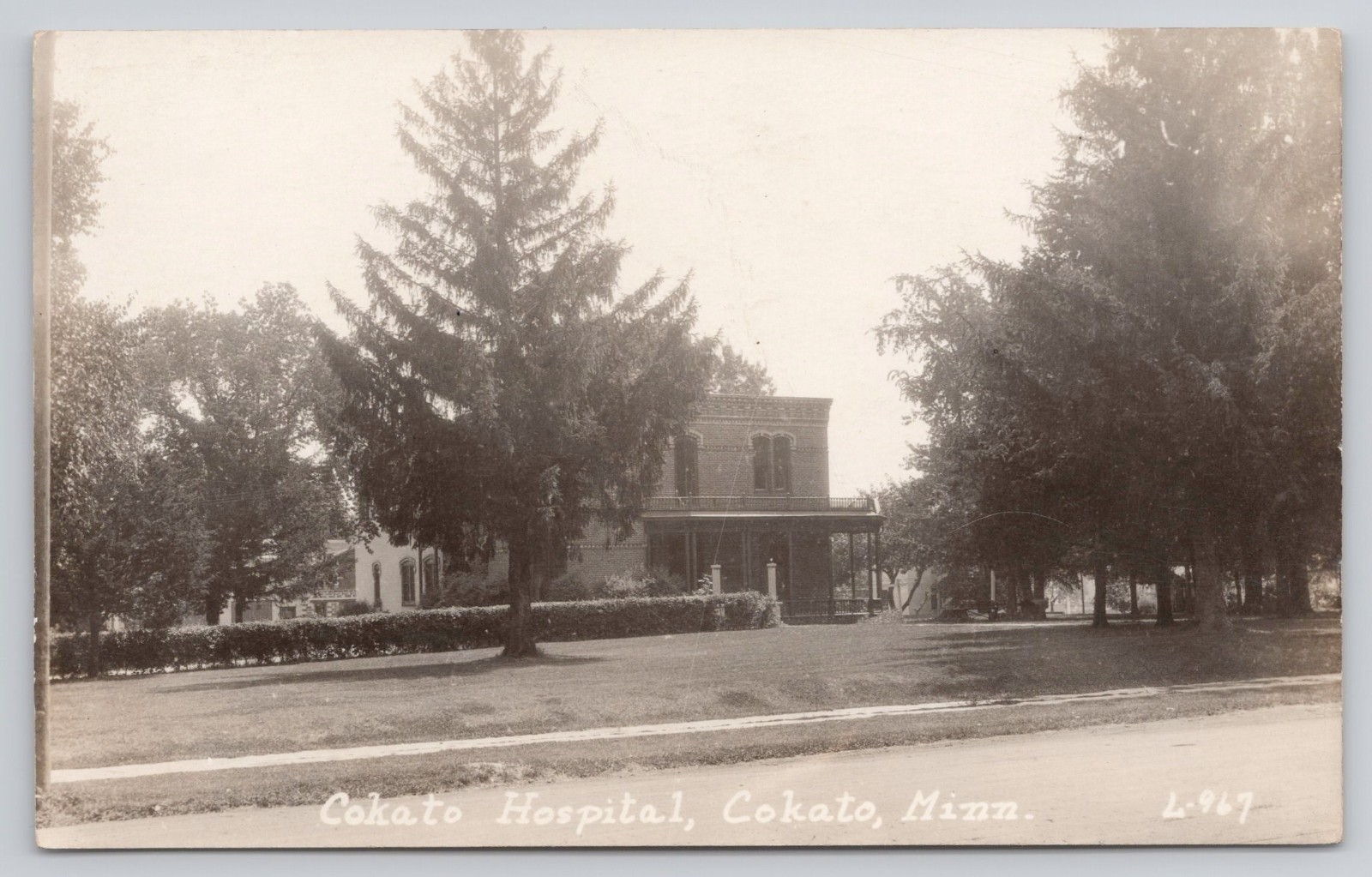 Cokato MN Minnesota Cokato Hospital RPPC Real Photo Postcard