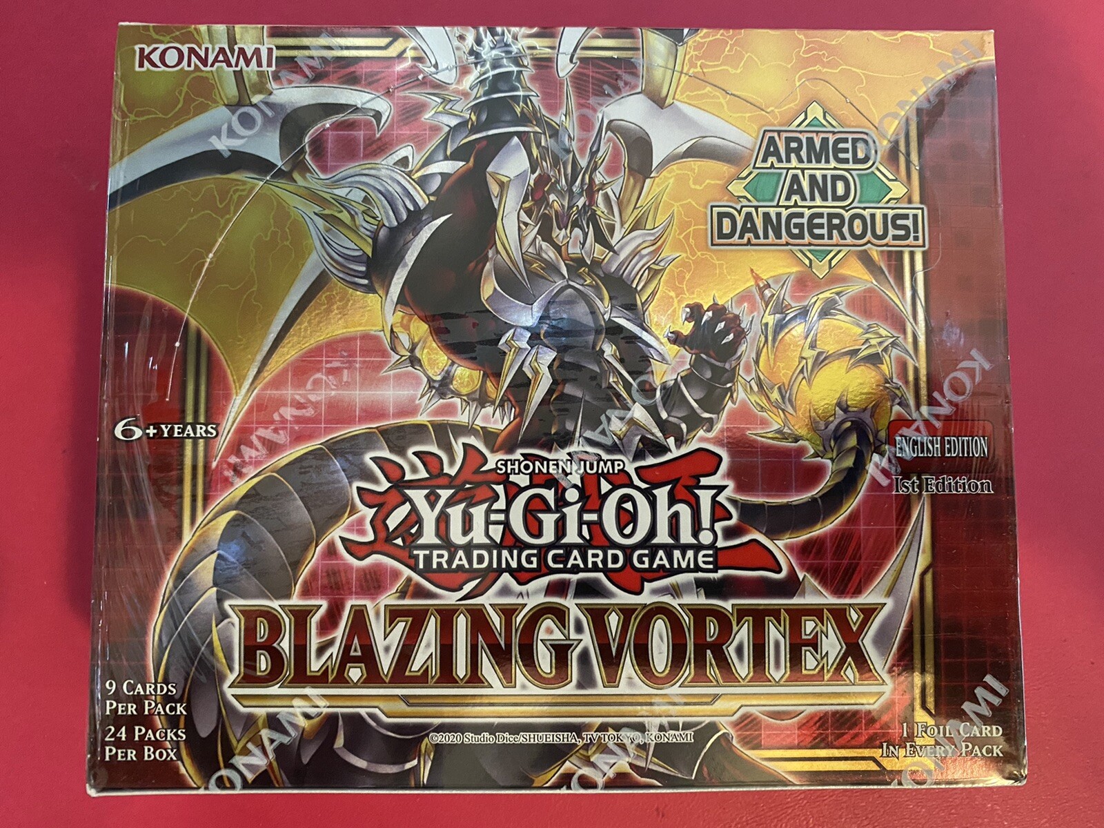 Yugioh Blazing Vortex English Booster Box *NEW SEALED* First Edition Comb Ship