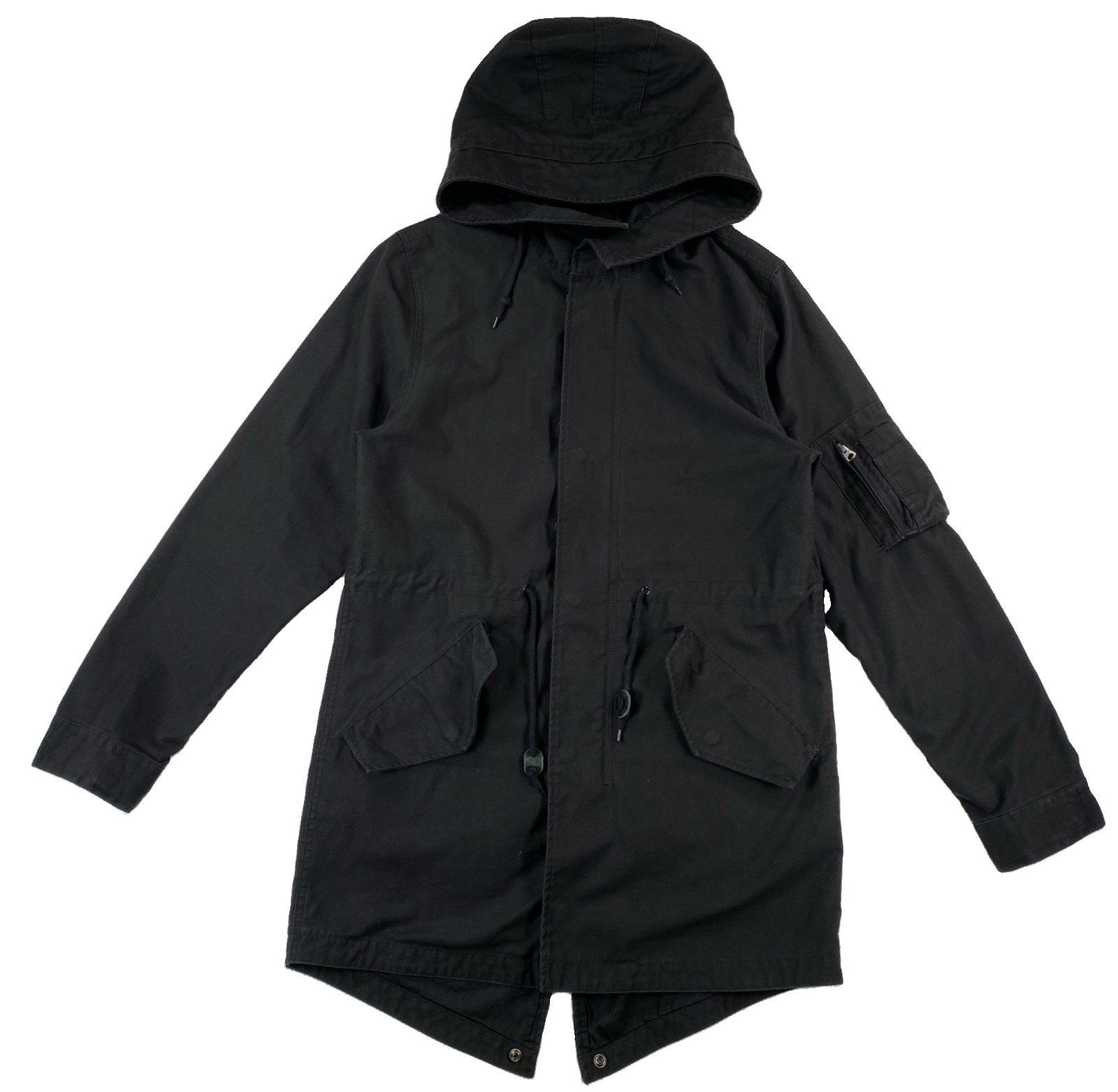 Alpha Industries M-59 Fishtail Parka Jacket Hooded Men’s Medium Black Alpha Industries M-59 Fishtail Parka Jacket Hooded Men’s Medium Black