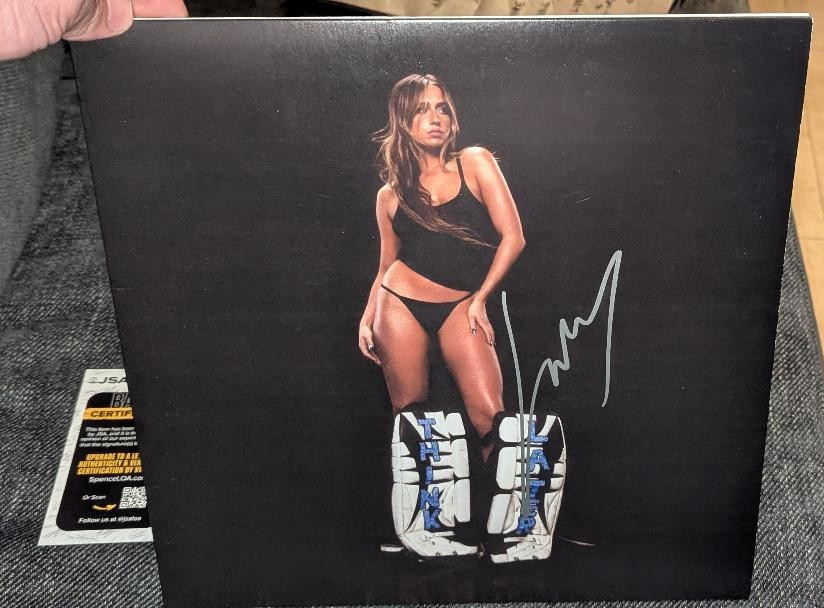 Tate McRae Signed Autographed “ Think Later” Vinyl Record ALBUM JSA COA Tate McRae Signed Autographed “ Think Later” Vinyl Record ALBUM JSA COA