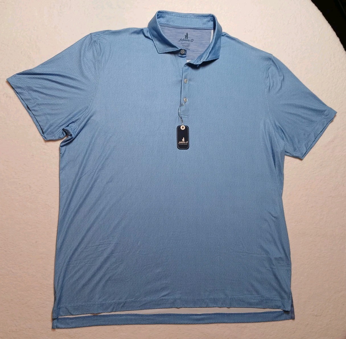NWT Johnnie-O Marlin Featherweight Performance Polo Shirt Mens XL Palisades Blue