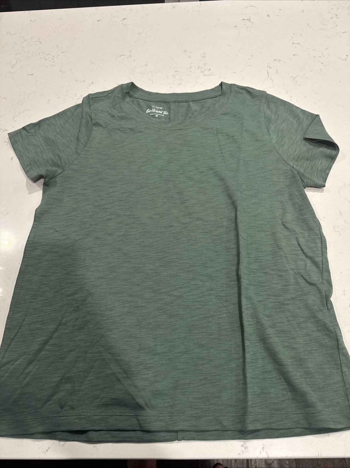 J.CREW Women\'s Green Girlfriend Tee Size Medium J.CREW Women\'s Green Girlfriend Tee Size Medium
