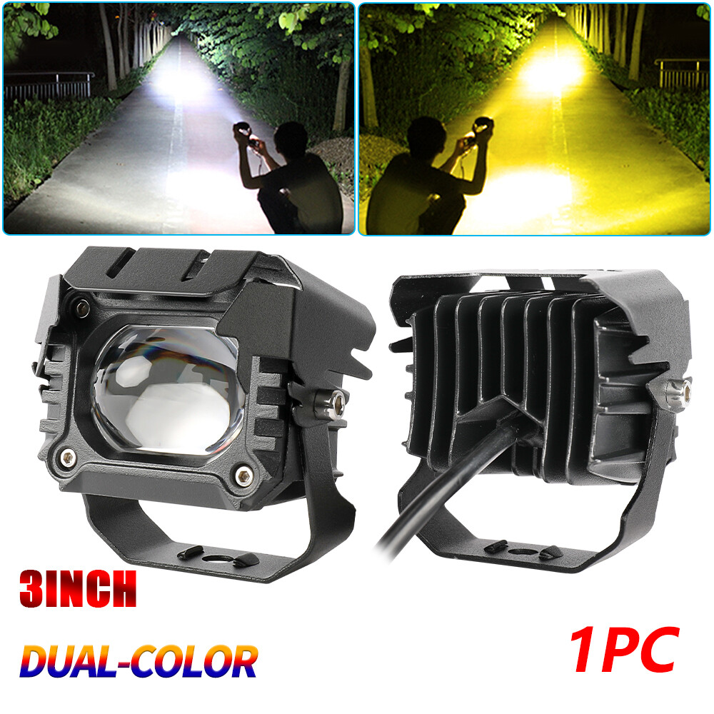 2x 3inch 9D LED Work Light Bar Pods Driving Fog/Spot Lamp Offroad Truck Boat SUV