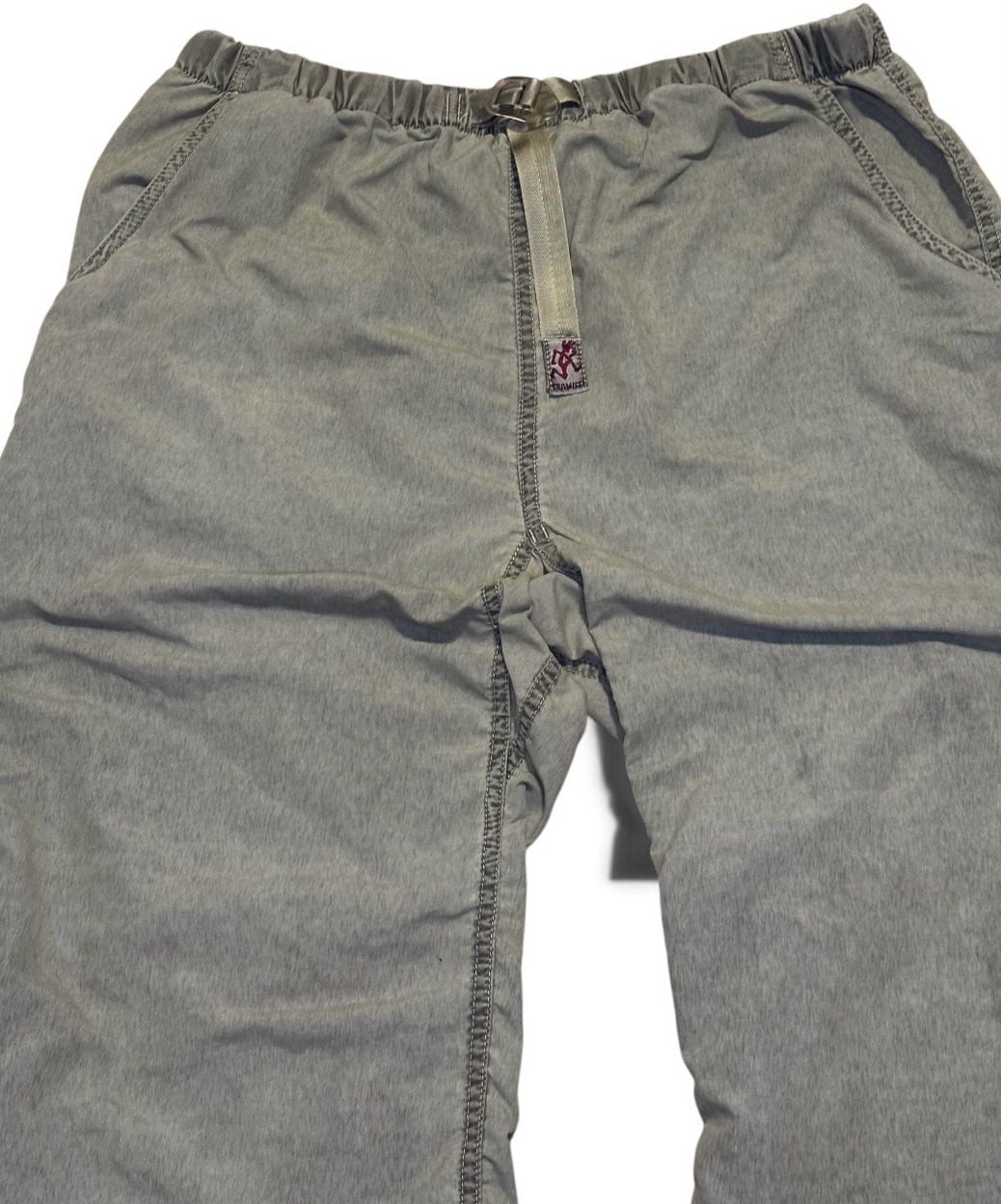 Gramicci Hiking Pants Gray Belted Elastic Waist