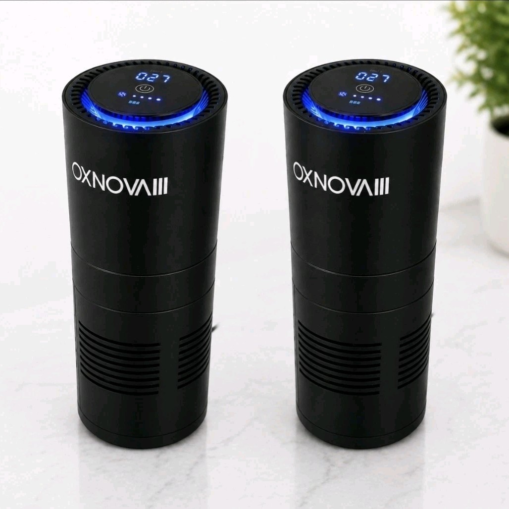 OXNOVA III Portable Air Purifier freshener HEPA UVC Ionizer  Car, Home 2 pack 