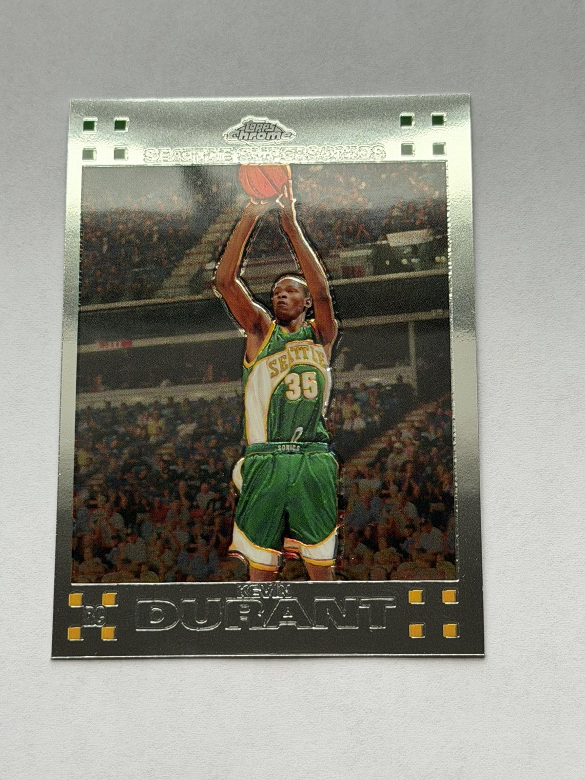 2007-08 Topps Chrome KEVIN DURANT #131 Supersonics ROOKIE RC Warriors Suns NM