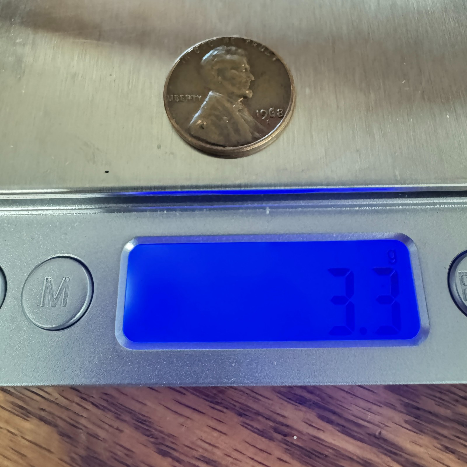 Extremely Rare 1968 D Lincoln Penny Letters On Edge.