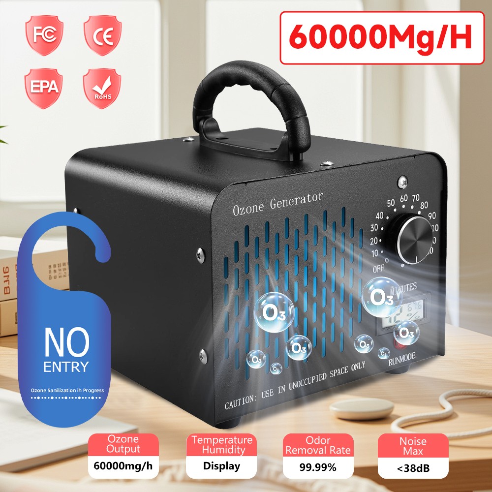 Generador de ozono de 60000 mg/h eliminador de olores ozono de alta capacidad