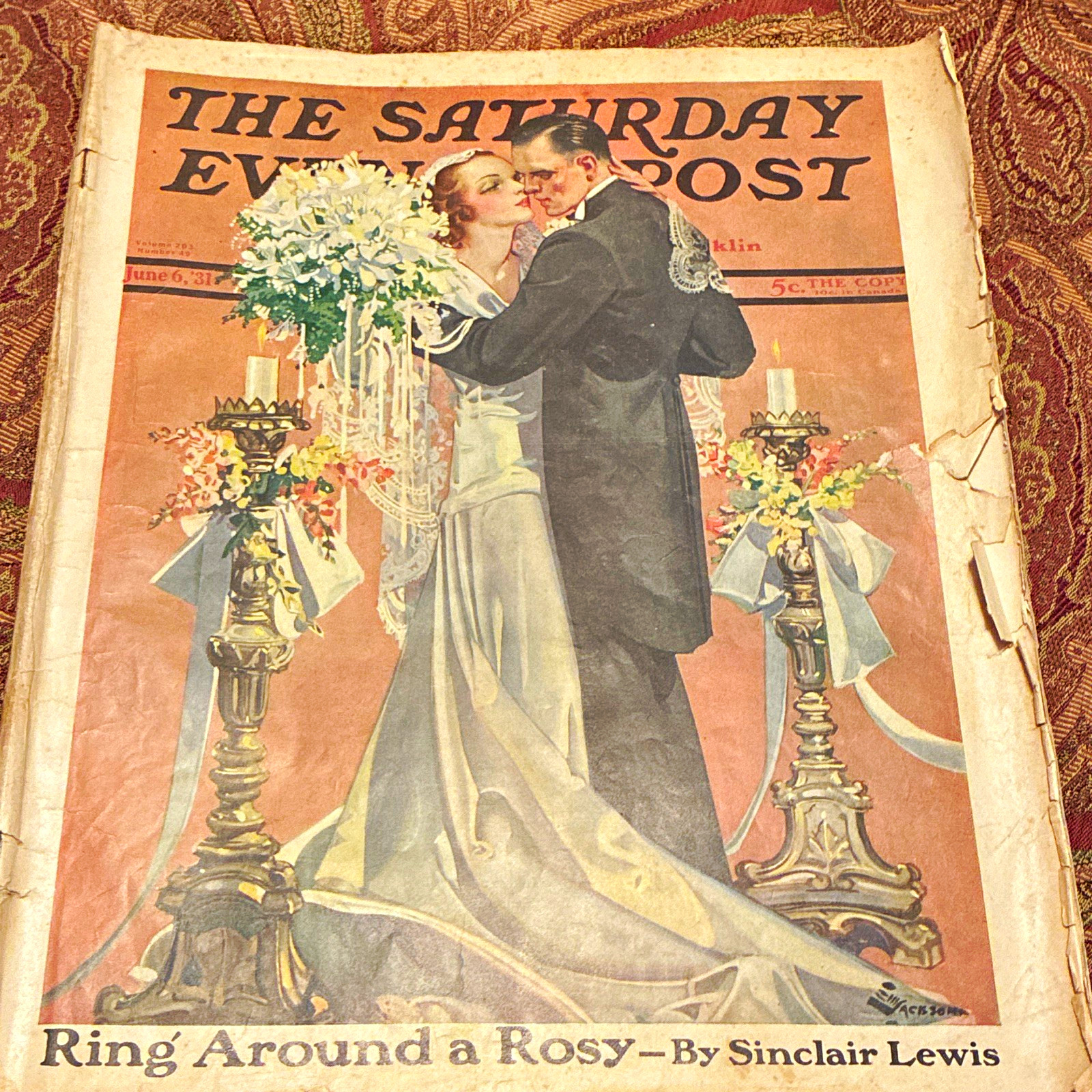 The Saturday Evening Post June 6 1931 Illustrated Issue - Sinclair Lewis