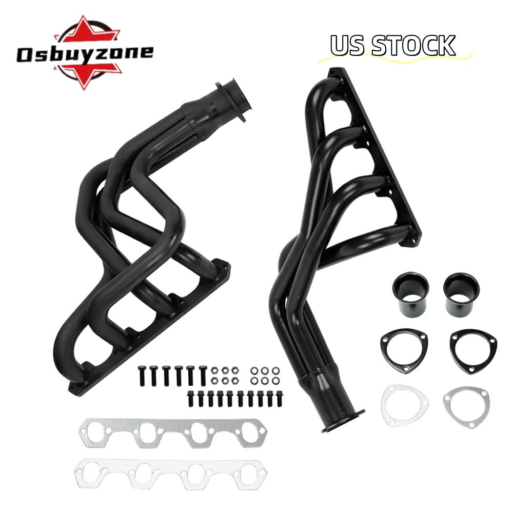 for 1969-1979 Ford F-100 F100 5.0 V8 302W Pickup Truck 2WD Exhaust Headers Black
