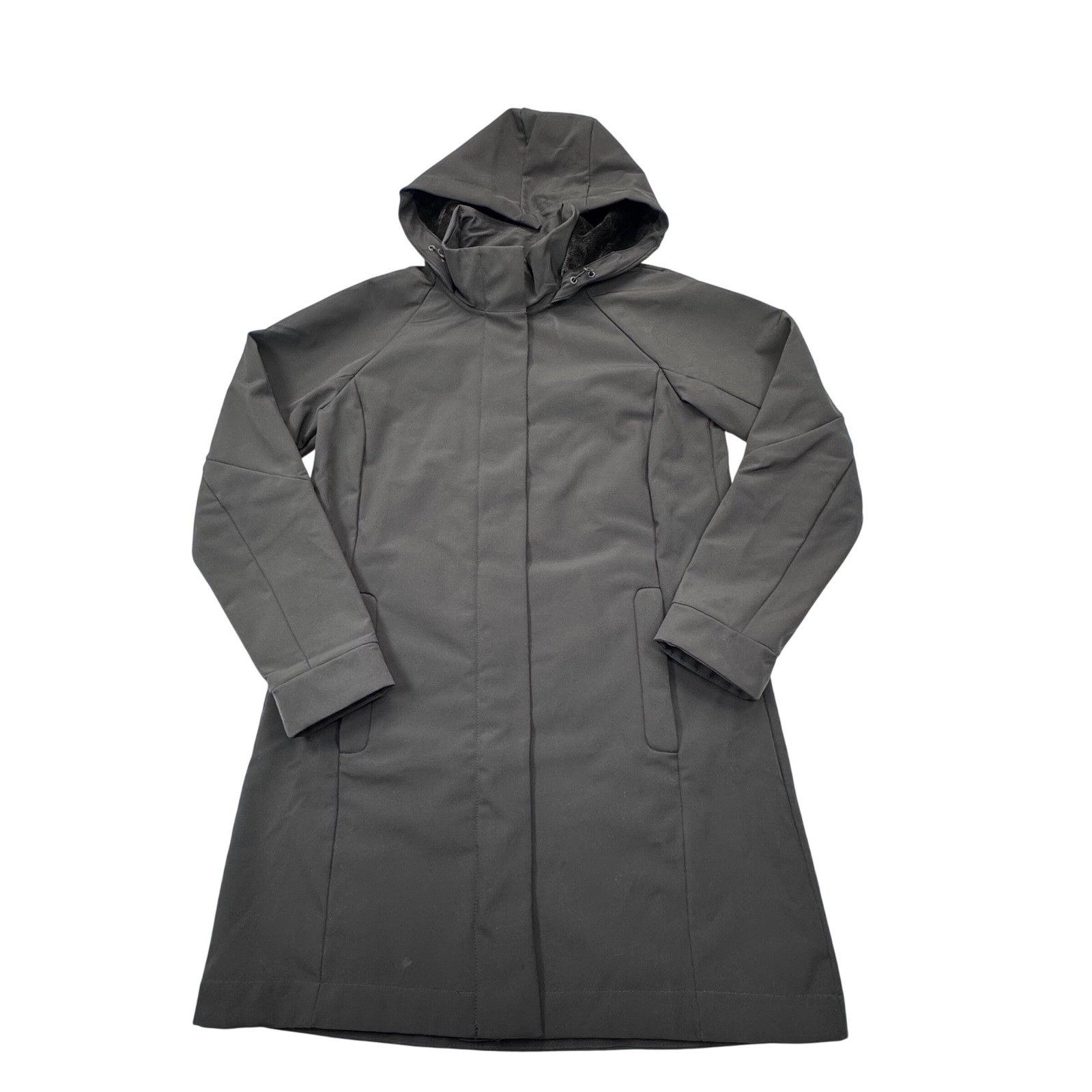 Mondetta Outdoor Project Womens Brown Faux Fur Lined Softshell Parka Coat M