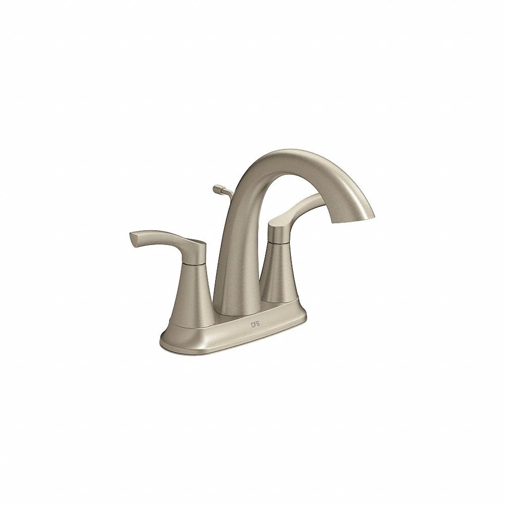 Moen/CFG Ash 2 Handle Centerset Lavatory/Bathroom Faucet Brushed Nickel 58911BN Moen/CFG Ash 2 Handle Centerset Lavatory/Bathroom Faucet Brushed Nickel 58911BN