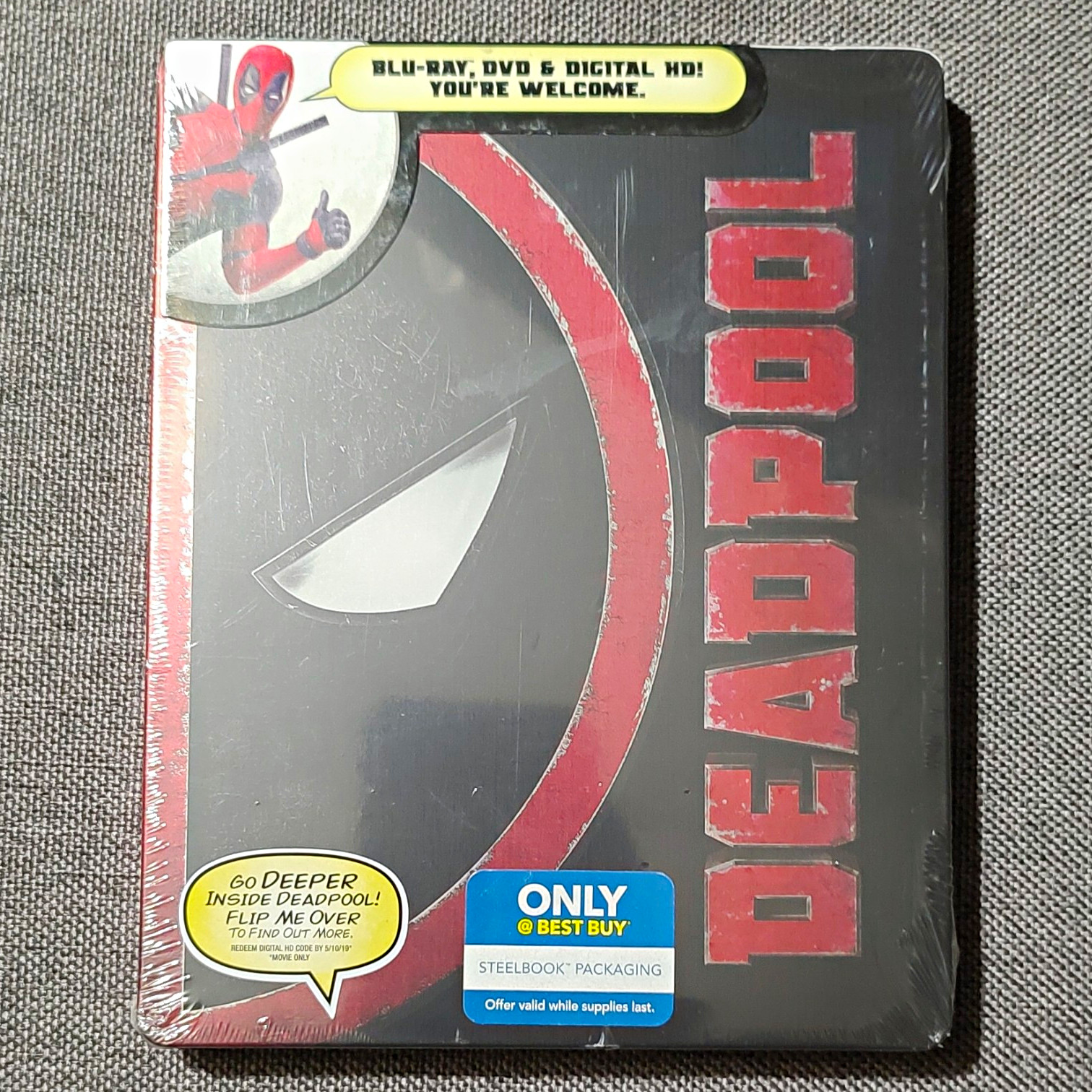 20th Century Fox Deadpool Blu-ray Steelbook + Digital Copy R 108m (2016) 20th Century Fox Deadpool Blu-ray Steelbook + Digital Copy R 108m (2016)