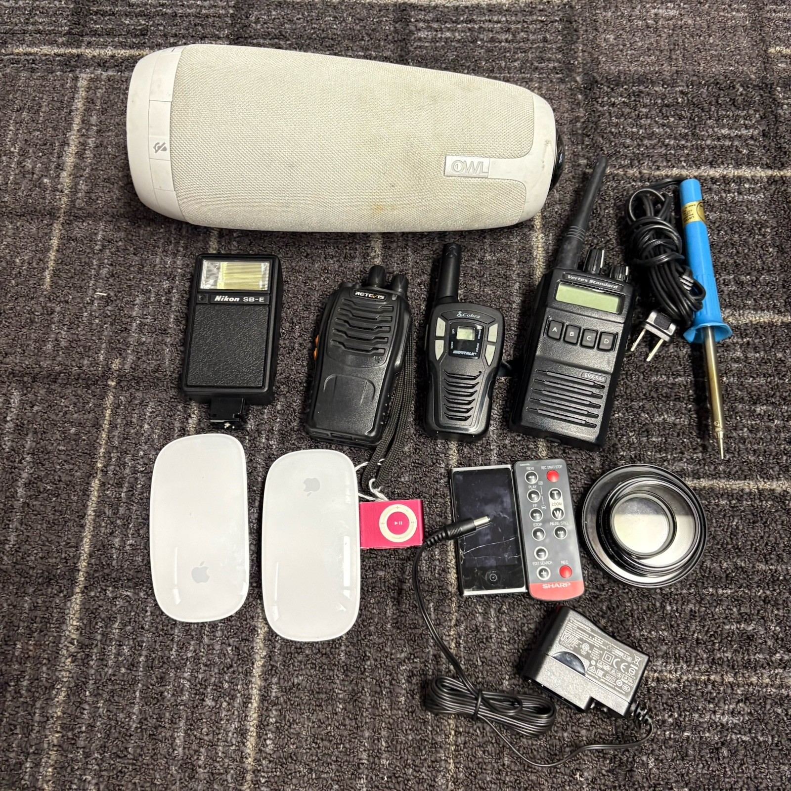 Lot of Miscellaneous Electronics Untested For Parts Or Repair- iPods Mice & More