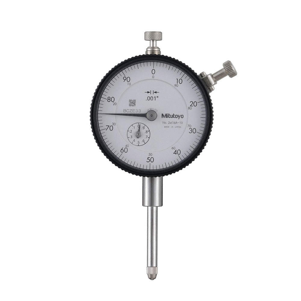 MITUTOYO 2416A-10 Dial Indicator,0 in to 1 in,White 785TG8