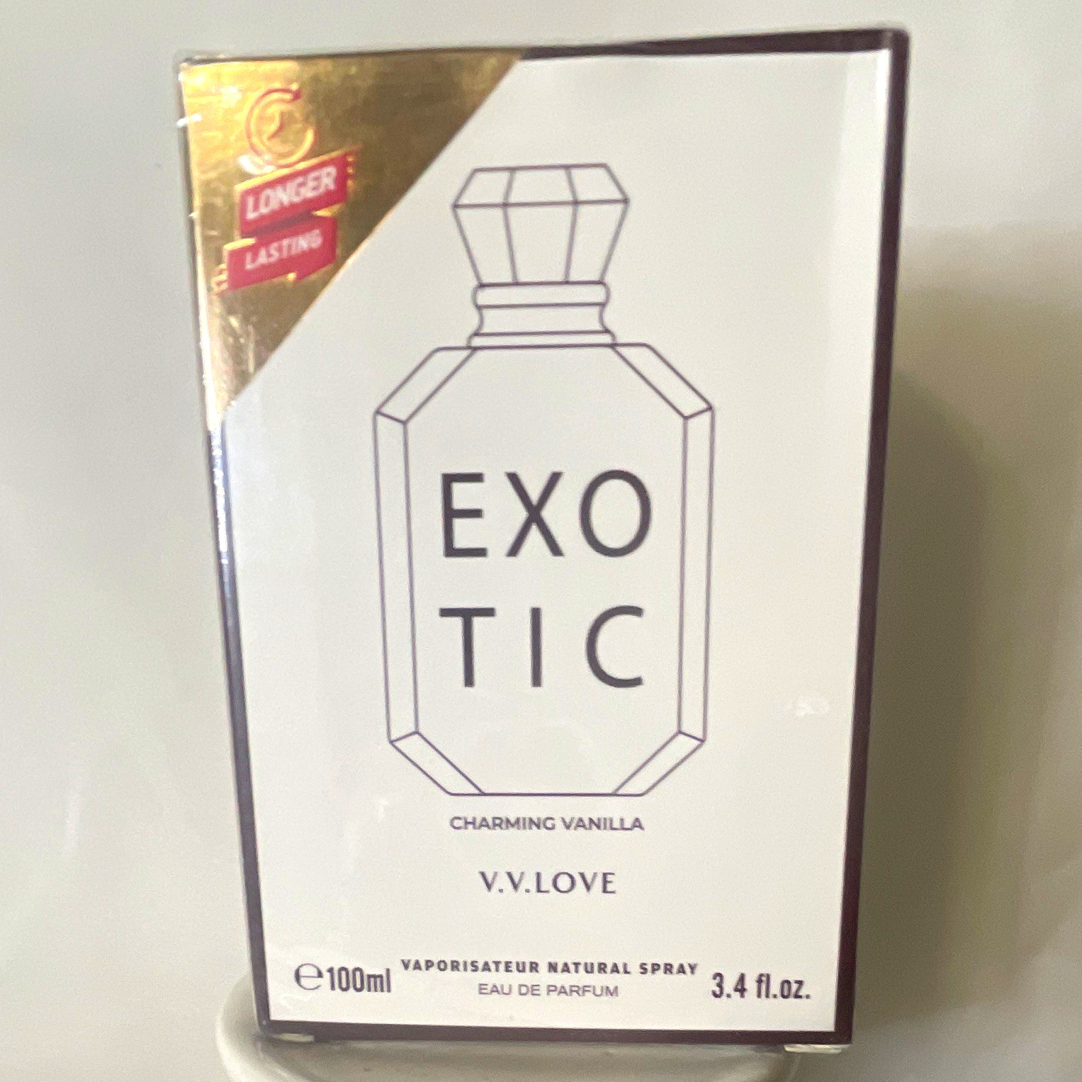 V.V.LOVE Exotic Vanilla Eau de Parfum Spray Longer Lasting 3.4 fl oz Regular V.V.LOVE Exotic Vanilla Eau de Parfum Spray Longer Lasting 3.4 fl oz Regular