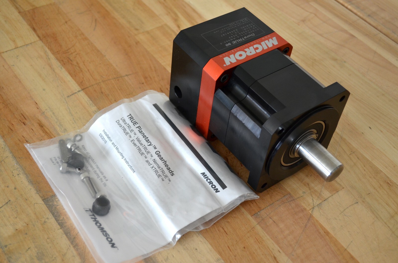 NEW Thomson Micron DuraTRUE 90 DT090-015 Planetary Gearhead 15:1 - Servo Nema34