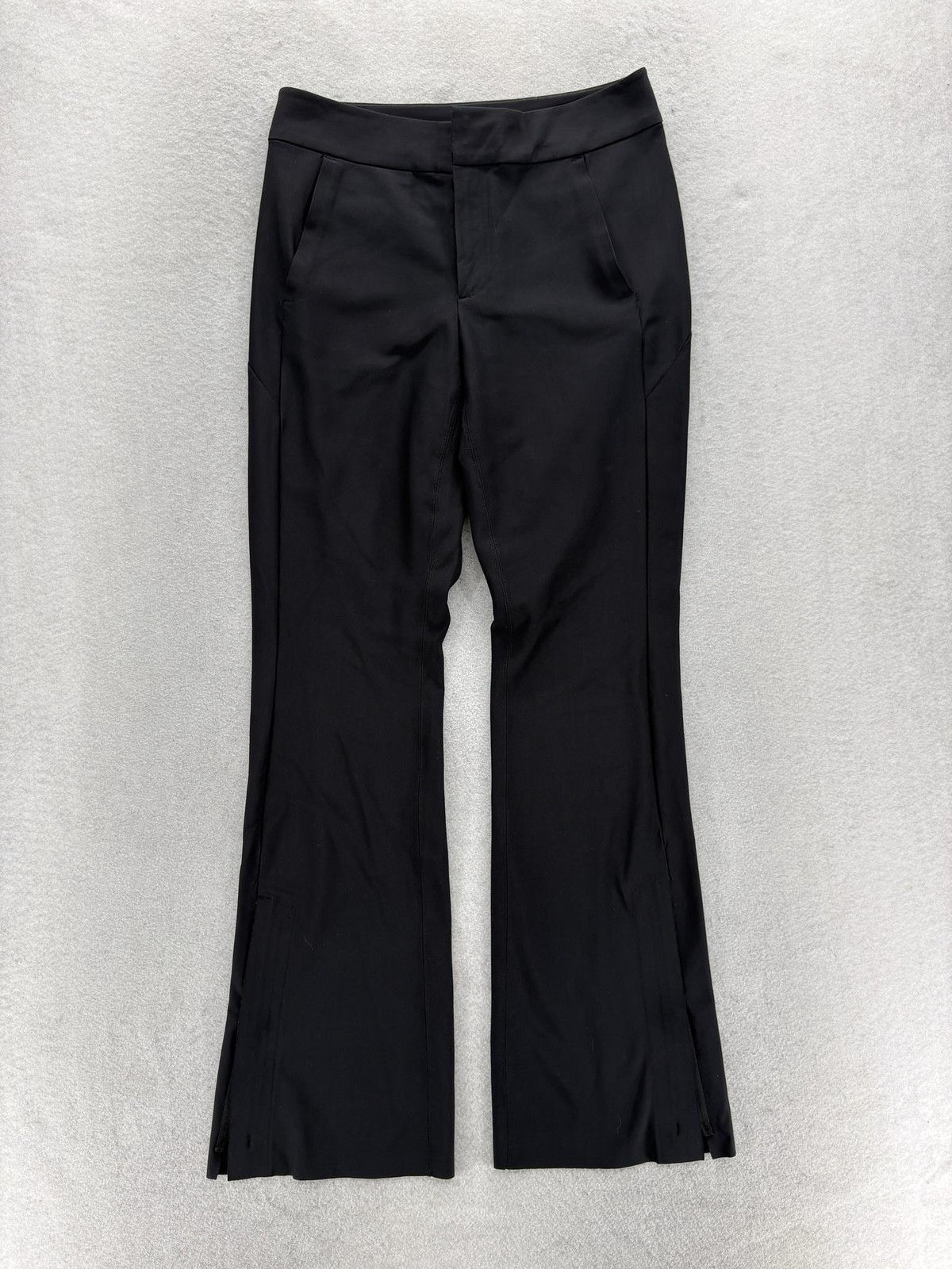 Athleta Stellar Flare Trouser Pants Womens 6 Black UPF 50+ Abrasion Resistant