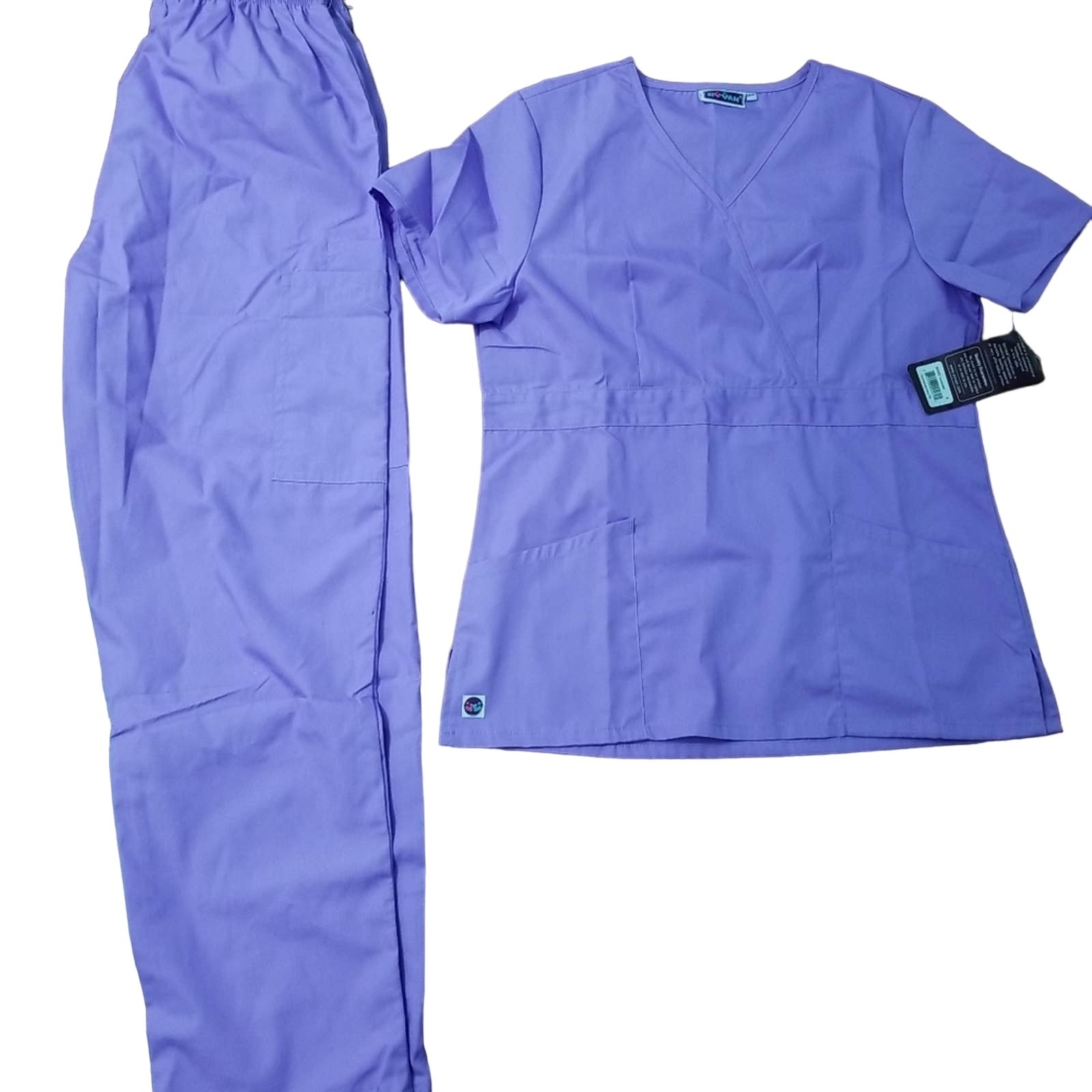 NWT Sivvan Women\'s Purple Scrubs Set Size Small 20221-0312 NWT Sivvan Women\'s Purple Scrubs Set Size Small 20221-0312