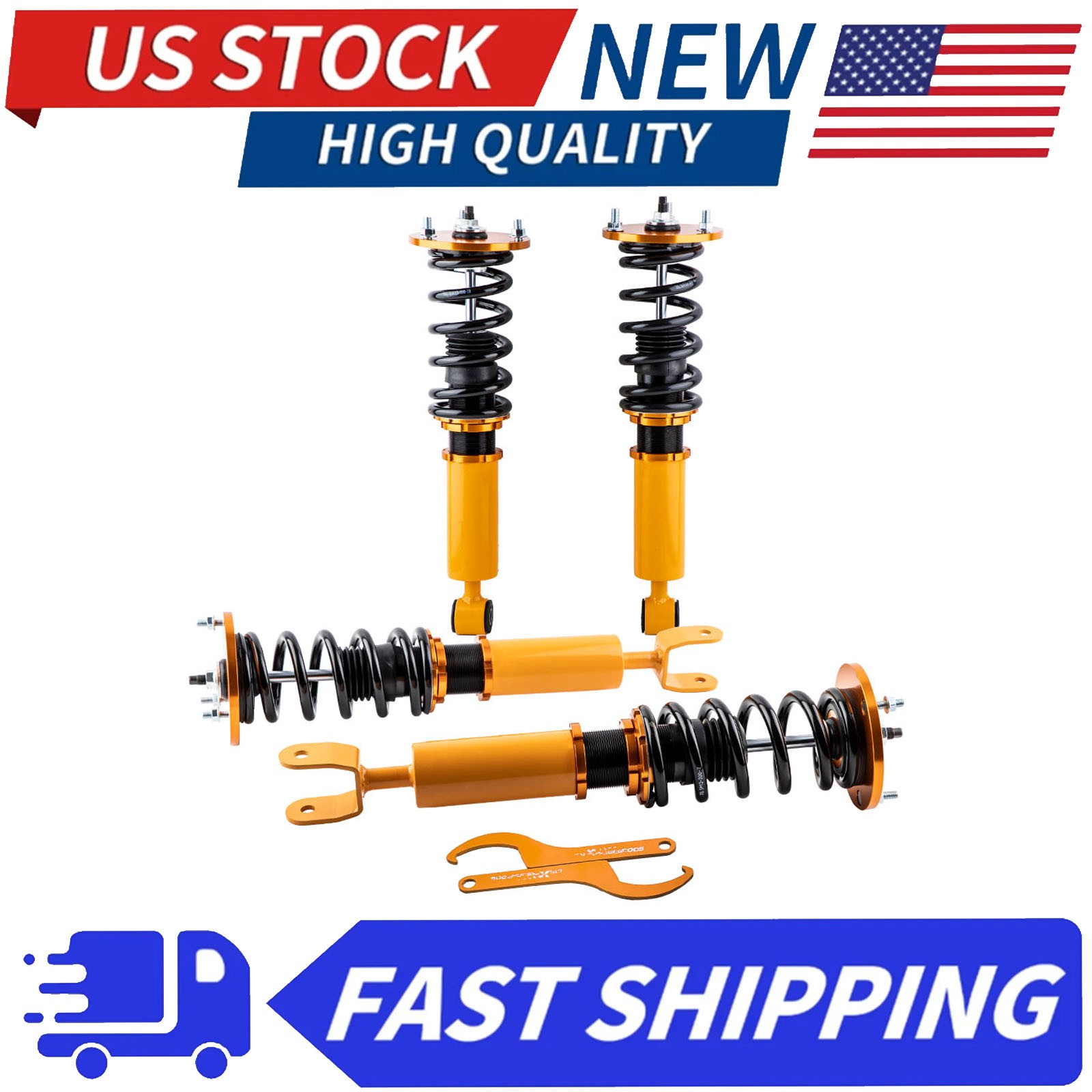 4Pcs Coilover Suspension Kit for Toyota Supra 93-98 Lexus SC300 SC400 92-00