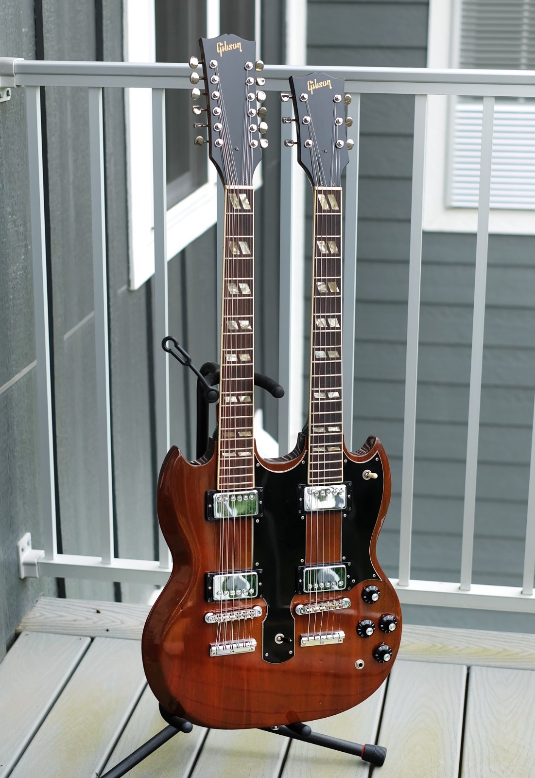 1974 Gibson EDS-1275 Double Neck Electric SG Body Guitar
