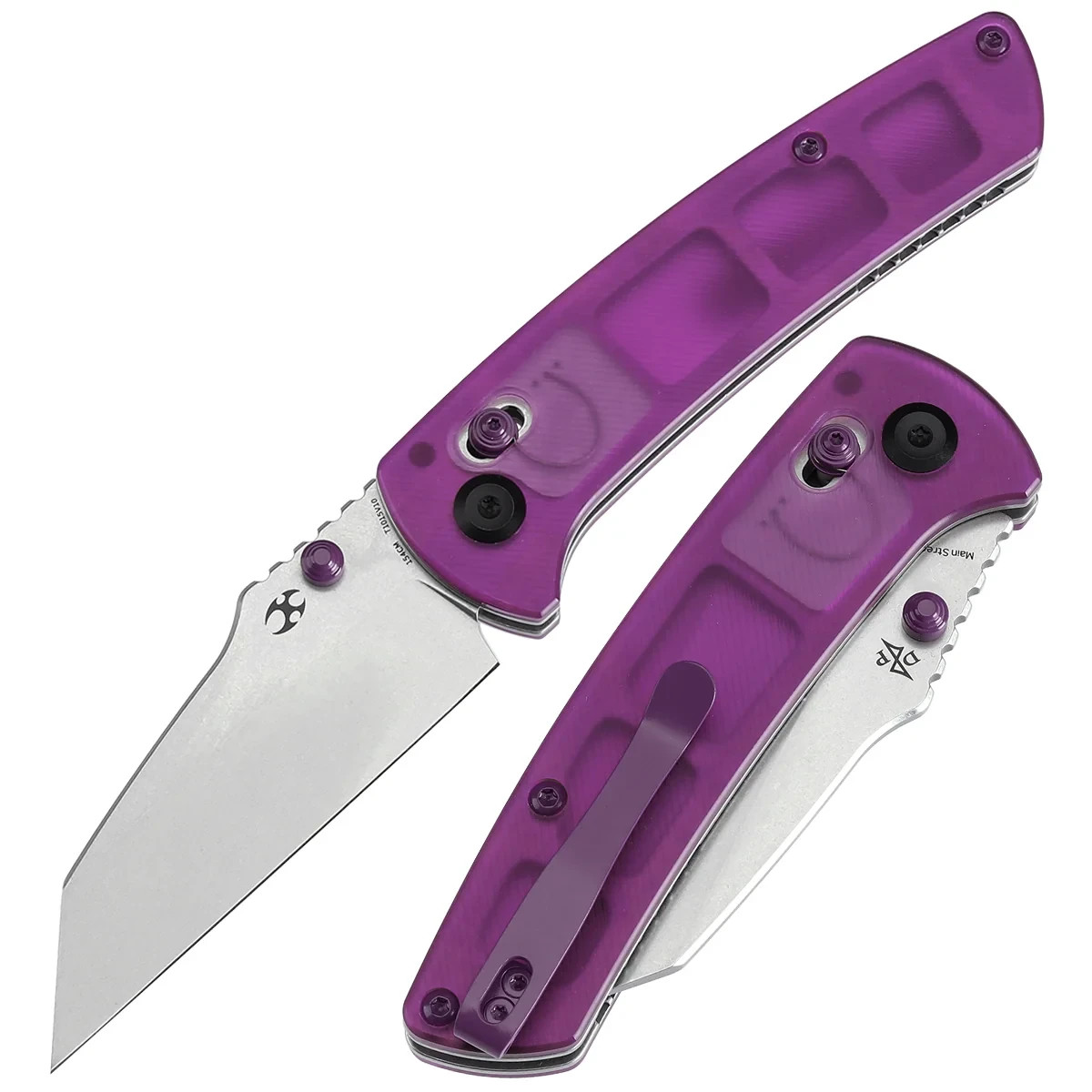 Kansept Knives Main Street Crossbar Lock Acrylic Folding 154CM Knife T1015V10 Kansept Knives Main Street Crossbar Lock Acrylic Folding 154CM Knife T1015V10