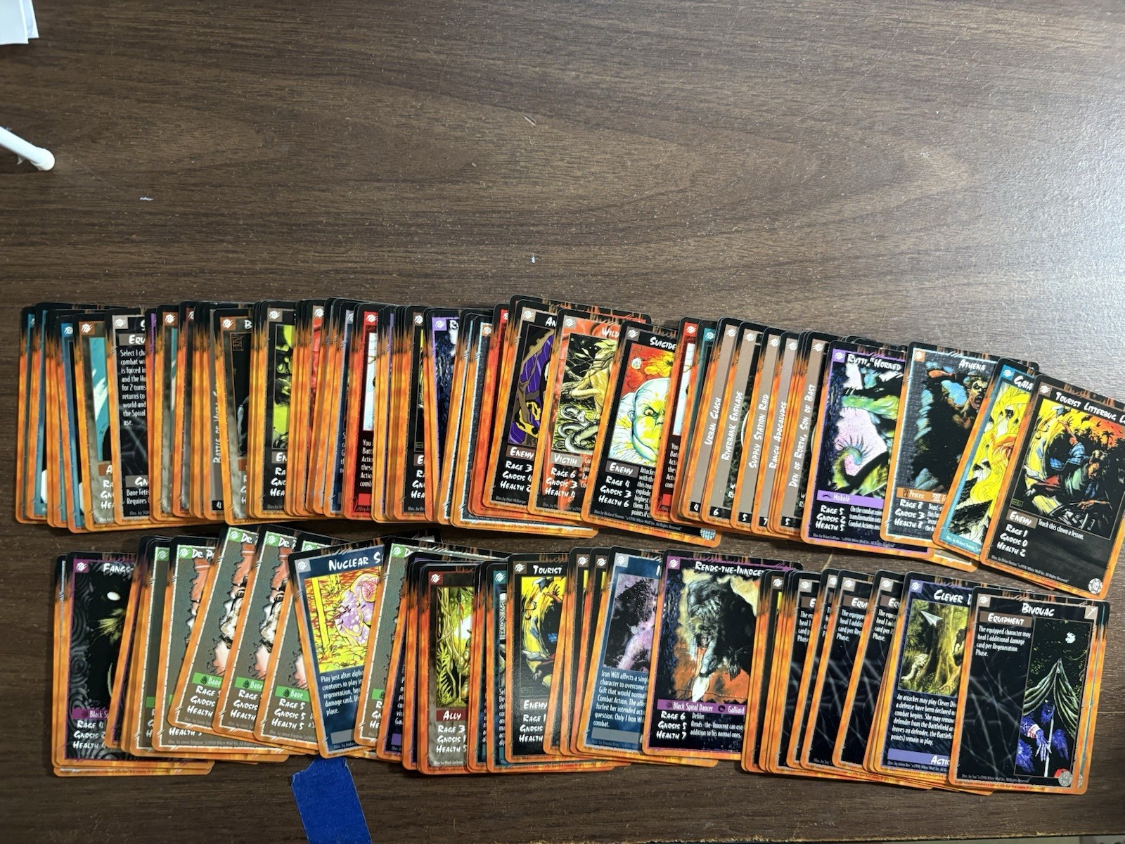 Rage CCG  War Of The Amazon Huge Lot - All Cards From WotA - 130 Cards Total