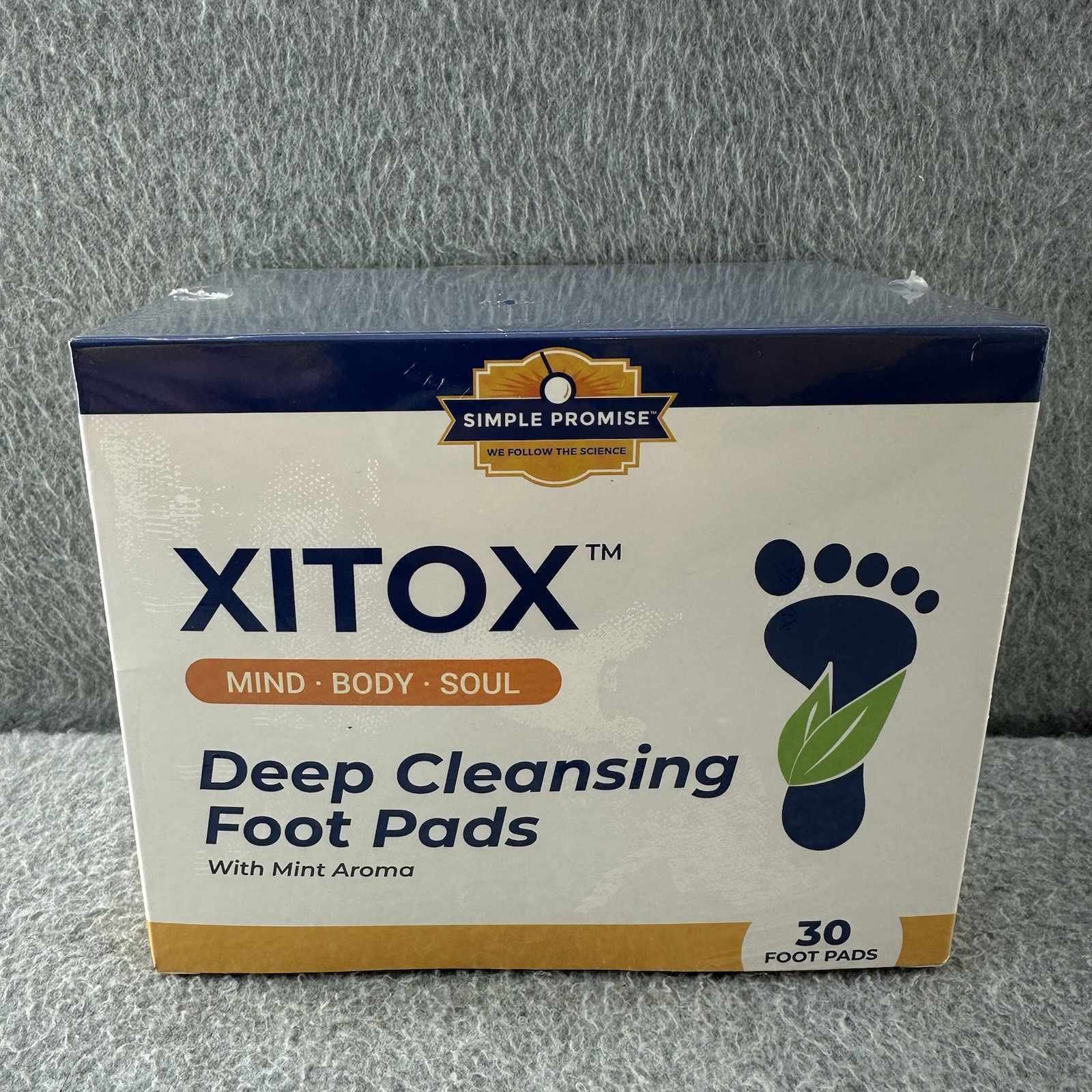 Xitox Deep Cleansing Detox Foot Pads Qty 30 Body Pain Control Sleep Aid Sealed