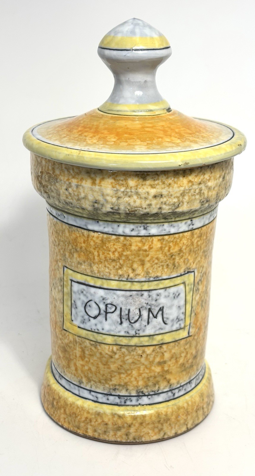 Vintage Raymor Bitossi Pottery Apothecary Opium Vice Jar Italy Rare Mid-Century