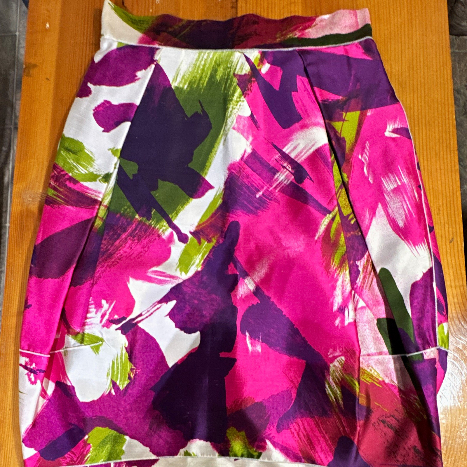 Dolce & Gabbana Abstract Print  100% Silk  Skirt EU 42