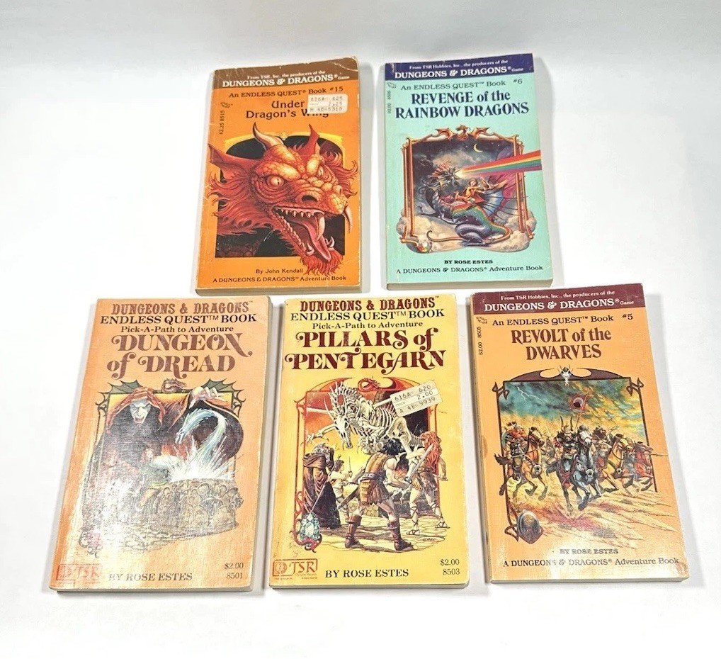 TSR Dungeons & Dragons Game Adventure Book An Endless Quest Book (5 Books)