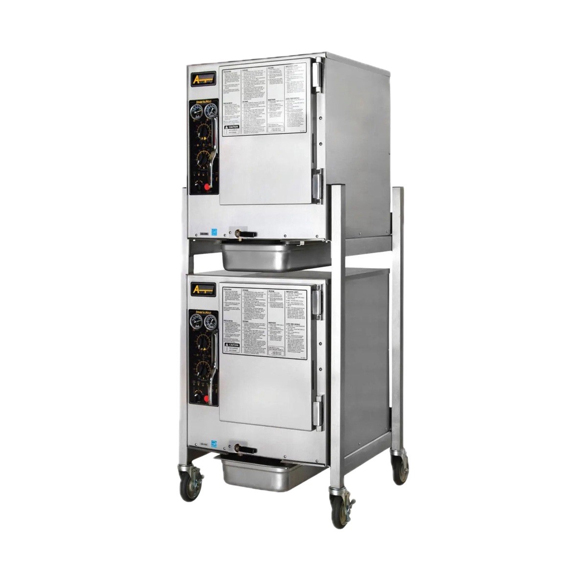 AccuTemp E62083D100 DBL 12 Pan Boilerless Convection Steamer, Double Stacked,...