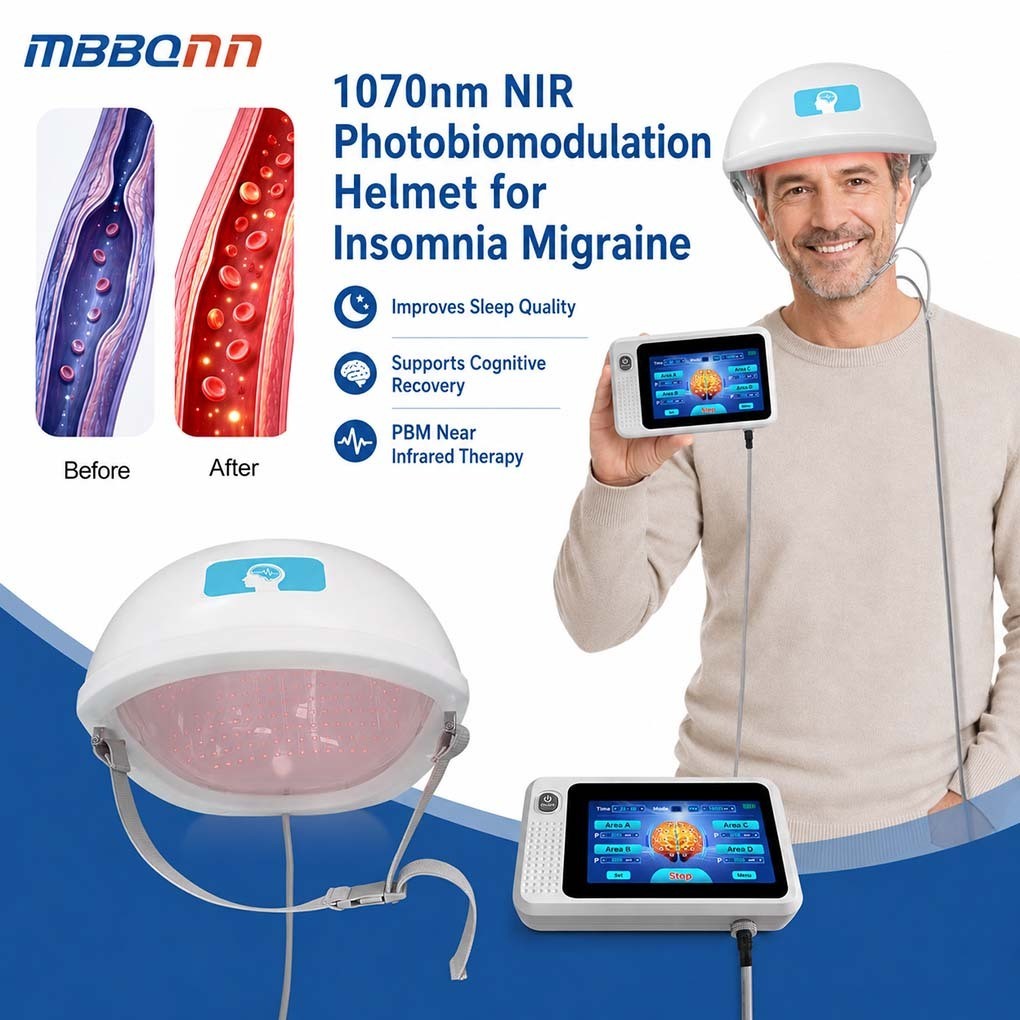 448 Diodes 1070nm Photobiomodulation Helmet for Alzheimer Cognitive Decline
