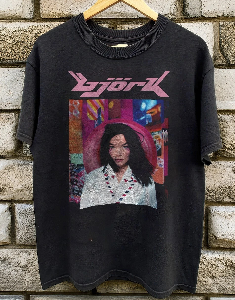 HOT Bjork Tour 1996 Unisex Black T-shirt Size S to 5XL