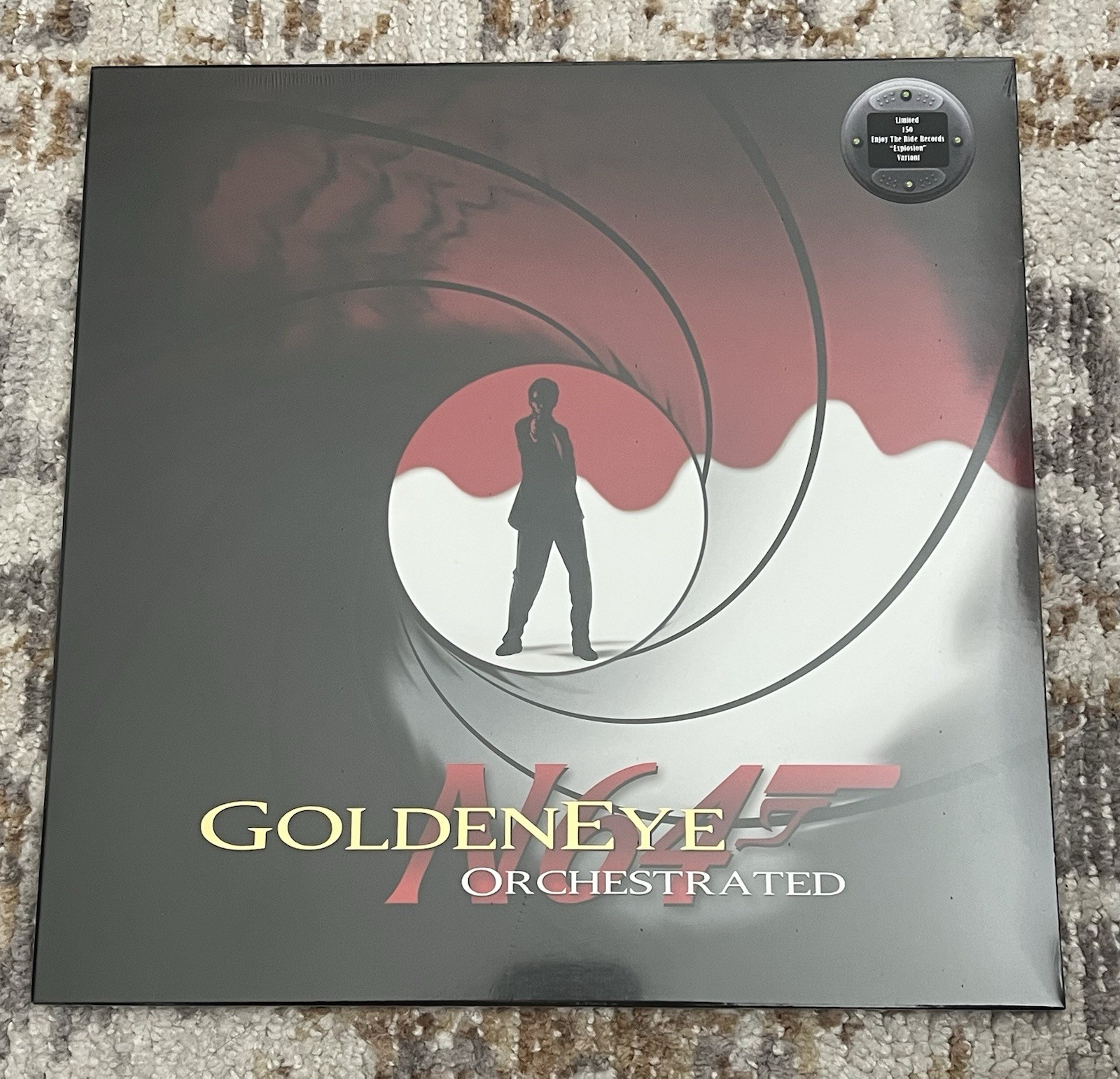 Goldeneye N64 Orchestrated ETR Exclusive Explosion Variant Vinyl LE 150 Goldeneye N64 Orchestrated ETR Exclusive Explosion Variant Vinyl LE 150
