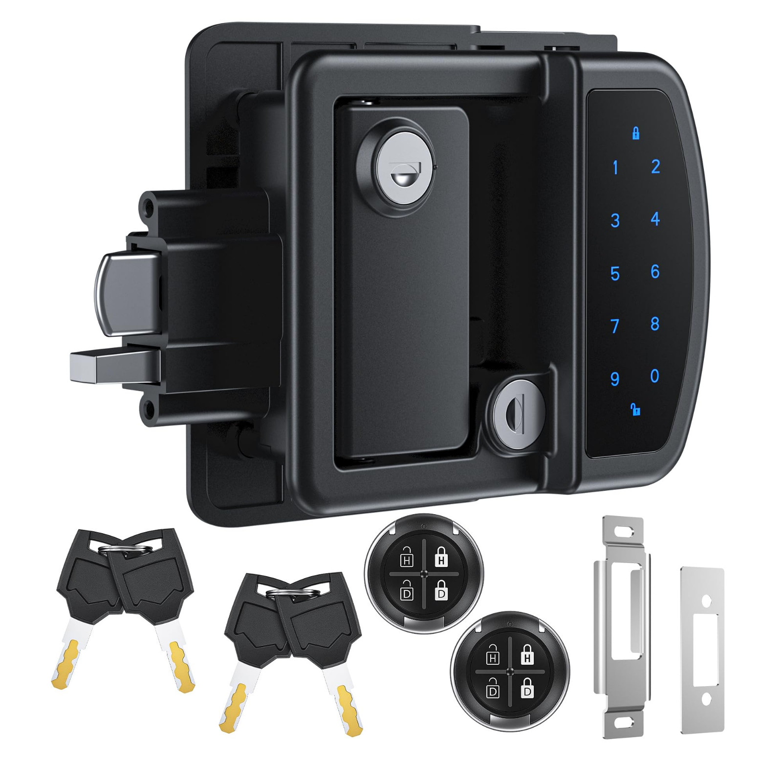 RV Keyless Entry Door Lock Bluetooth Camper Lock for Caravan Travel Trailers RV Keyless Entry Door Lock Bluetooth Camper Lock for Caravan Travel Trailers