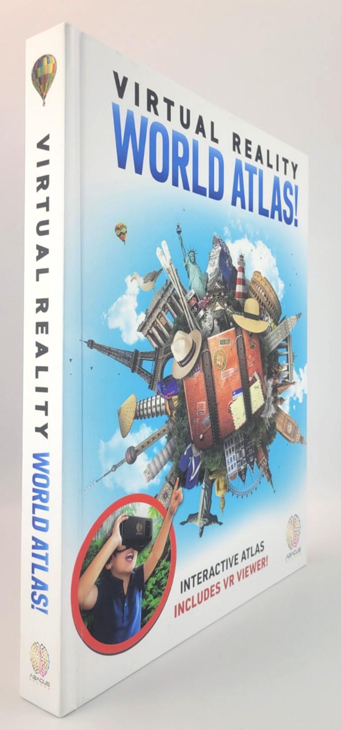 Abacus Brands VR World Atlas STEM Kids Book Virtual Reality Headset Toy 94819 Abacus Brands VR World Atlas STEM Kids Book Virtual Reality Headset Toy 94819